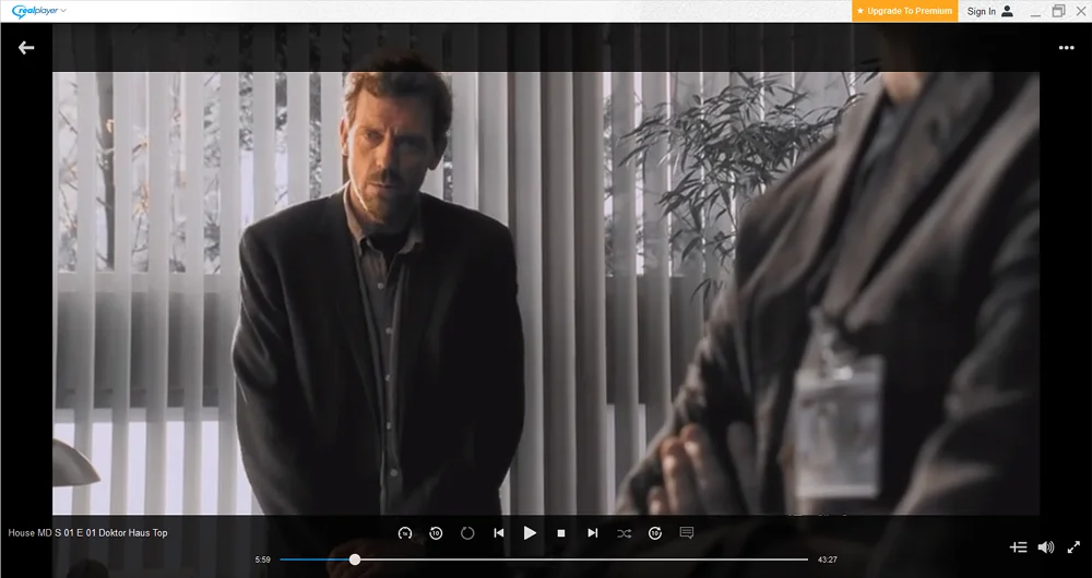 Интерфейс RealPlayer