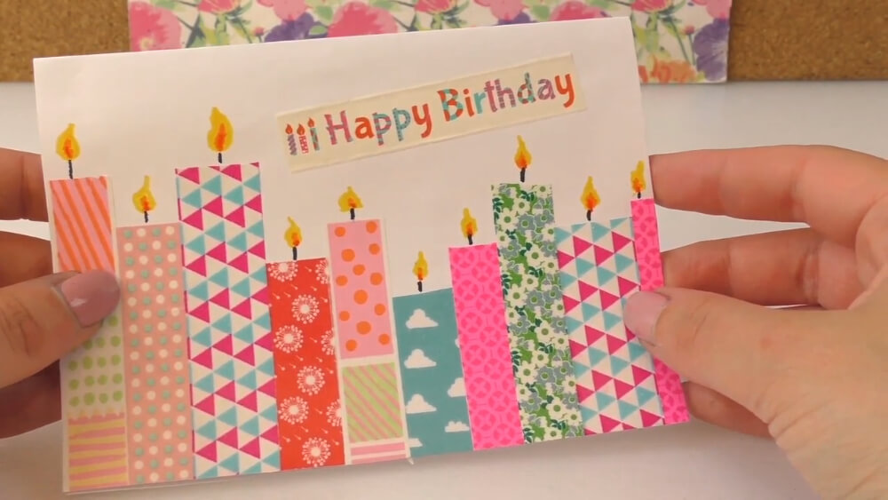 50 идей простых открыток на день рождения своими руками