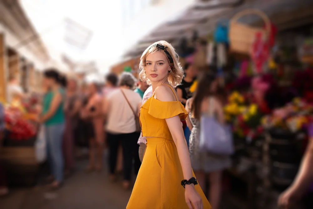 Снимок с размытым фоном