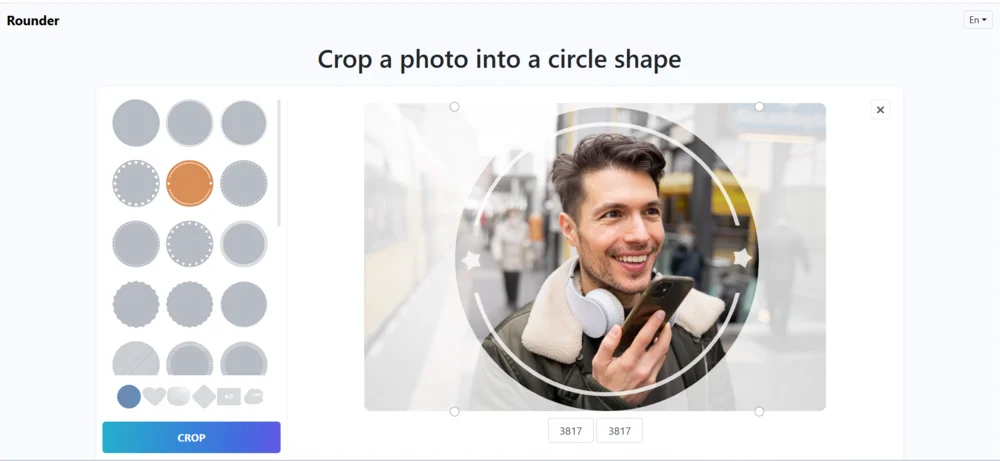 Онлайн редактор фотографий Rounder