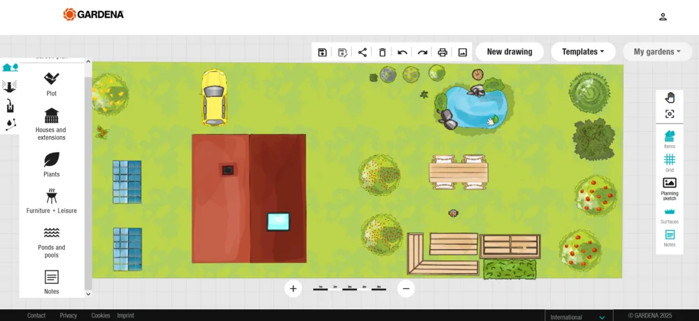 Интерфейс MyGarden Gardena