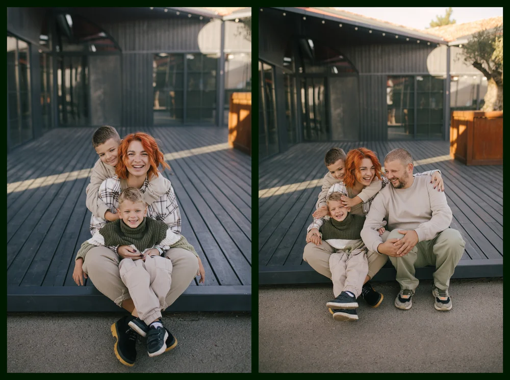 Коллаж из семейных фото