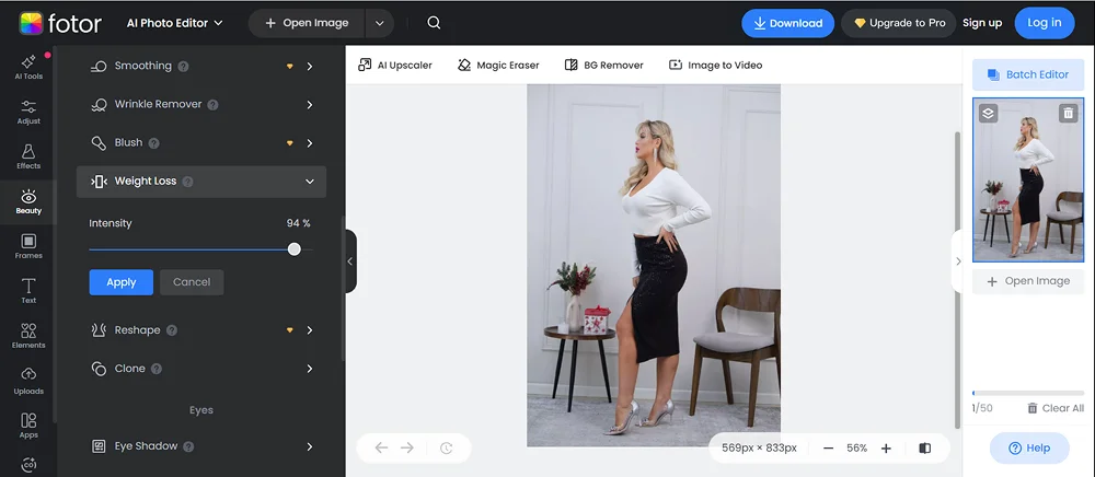 приложение для коррекции фигуры на фото